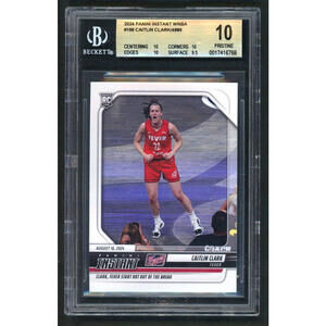 2024 Panini Instant Wnba #166 Caitlin Clark Fever RC Rookie BGS 10 Pristine